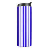 Bouteilles Isothermes Motif Bleu Blanc Vertical Grilles (Tourné sur la gauche)