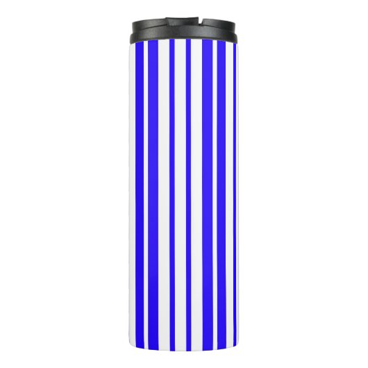 Bouteilles Isothermes Motif Bleu Blanc Vertical Grilles (Dos)