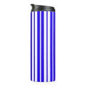 Bouteilles Isothermes Motif Bleu Blanc Vertical Grilles (Tourné sur la droite)