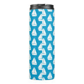 Bouteilles Isothermes Motif bleu-clair de voilier (Dos)