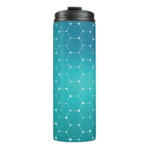 Bouteilles Isothermes Motif bleu d'ADN de Teal
