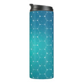 Bouteilles Isothermes Motif bleu d'ADN de Teal (Tourné sur la droite)