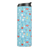 Bouteilles Isothermes Motif bleu dentaire (Tourné sur la gauche)