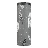 BOUTEILLES ISOTHERMES MOTIF BOHO DE CONCEPTION RÉTRO GRAY DE COULEUR MIN (Dos)