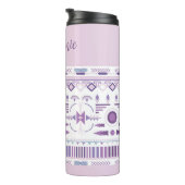 Bouteilles Isothermes Motif Boho géométrique violet et lavande (Tourné sur la droite)