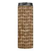 Bouteilles Isothermes motif Brown de texte de café (Dos)