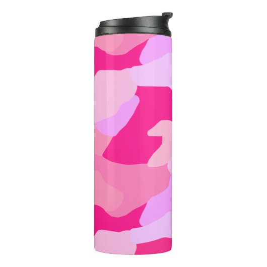 Bouteilles Isothermes Motif Camo rose (Tourné sur la gauche)