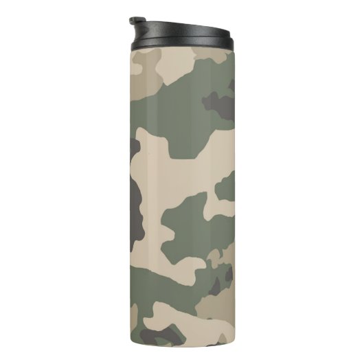 Bouteilles Isothermes Motif Camo Vert (Tourné sur la droite)