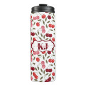 Bouteilles Isothermes Motif Cerise Douce | Monogramme (Devant)