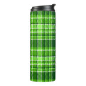 Bouteilles Isothermes Motif Checkered de couleur verte (Tourné sur la gauche)