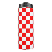 Motif chèque À damiers blanc rouge