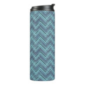 Bouteilles Isothermes Motif chevron bleu (Tourné sur la gauche)