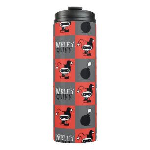 Bouteilles Isothermes Motif Chibi Harley Quinn Checker