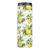 Bouteilles Isothermes Motif citron, Fleurs de citron, Feuilles, Citrus (Dos)