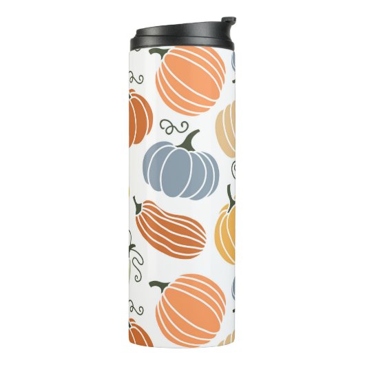 Bouteilles Isothermes Motif Citrouille d'automne coloré (Tourné sur la gauche)