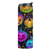 Bouteilles Isothermes Motif Citrouille d'Halloween brillant et multicolo (Tourné sur la gauche)