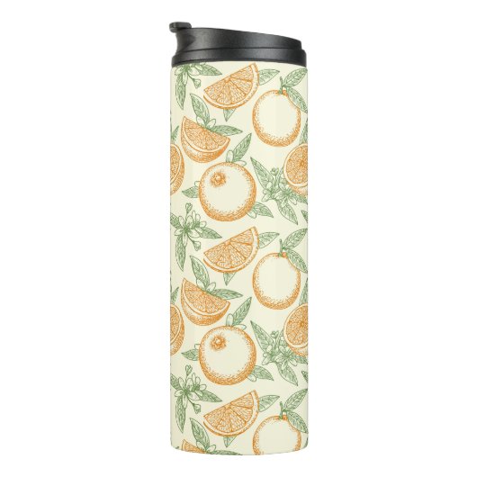 Bouteilles Isothermes Motif classique aux fruits orange (Tourné sur la droite)