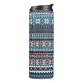 Bouteilles Isothermes Motif classique de pull de Noël scandinave (Tourné sur la gauche)