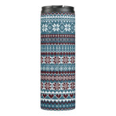 Bouteilles Isothermes Motif classique de pull de Noël scandinave (Dos)