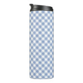 Bouteilles Isothermes Motif classique En vichy bleu coché (Tourné sur la droite)