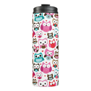 Bouteilles Isothermes motif coloré de hibou