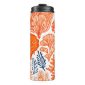 Bouteilles Isothermes Motif corallien orange côtier (Devant)