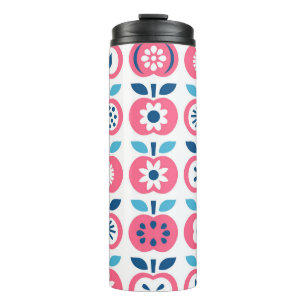 Bouteilles Isothermes Motif couleur rétro Apple sans couture