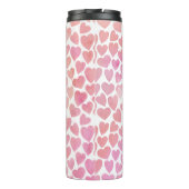 Bouteilles Isothermes Motif couleur rose des coeurs (Dos)