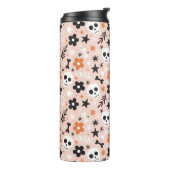 Bouteilles Isothermes Motif crâne de fleurs (Tourné sur la gauche)