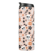 Bouteilles Isothermes Motif crâne de fleurs (Tourné sur la droite)