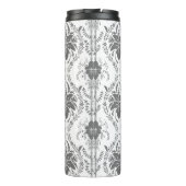 Bouteilles Isothermes Motif Damask blanc et gris (Dos)