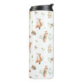 Bouteilles Isothermes Motif d'amis animaux de bois mignon (Tourné sur la gauche)