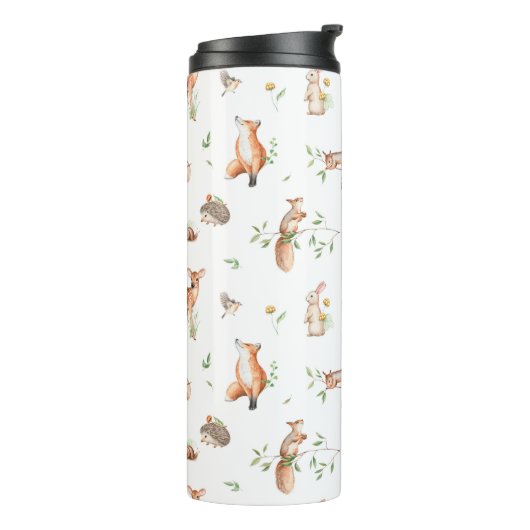 Bouteilles Isothermes Motif d'amis animaux de bois mignon (Tourné sur la gauche)