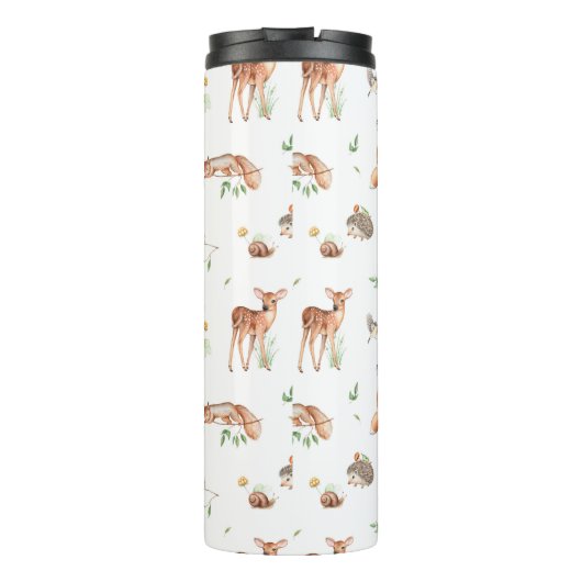 Bouteilles Isothermes Motif d'amis animaux de bois mignon (Dos)