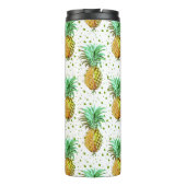 Bouteilles Isothermes Motif d'ananas jaune et or vert. (Dos)