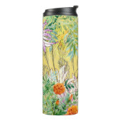 Bouteilles Isothermes Motif d'aquarelle Arrière - plan jaune (Tourné sur la gauche)