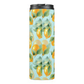 Bouteilles Isothermes Motif d'aquarelle avec citrons et feuilles. Seamel (Dos)