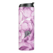 Bouteilles Isothermes Motif d'aquarelle des fleurs d'anémone (Tourné sur la gauche)