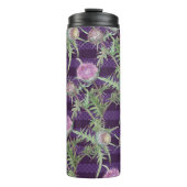 Bouteilles Isothermes Motif d'aquarelle des fleurs de chardon (Devant)