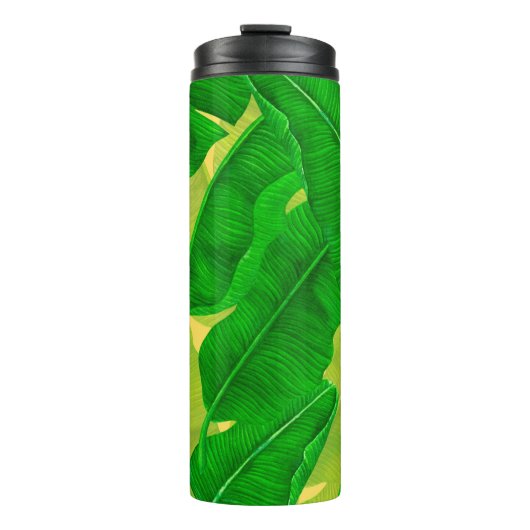 Bouteilles Isothermes Motif d'aquarelle feuille Banana (Devant)