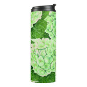 Bouteilles Isothermes Motif d'aquarelle Hydrangea (Tourné sur la gauche)