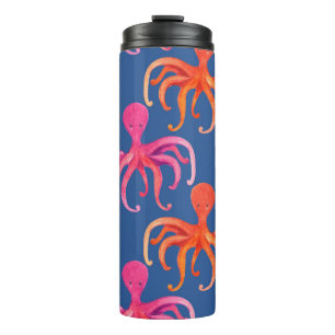 Bouteilles Isothermes Motif d'aquarelle octopus de dessin coloré