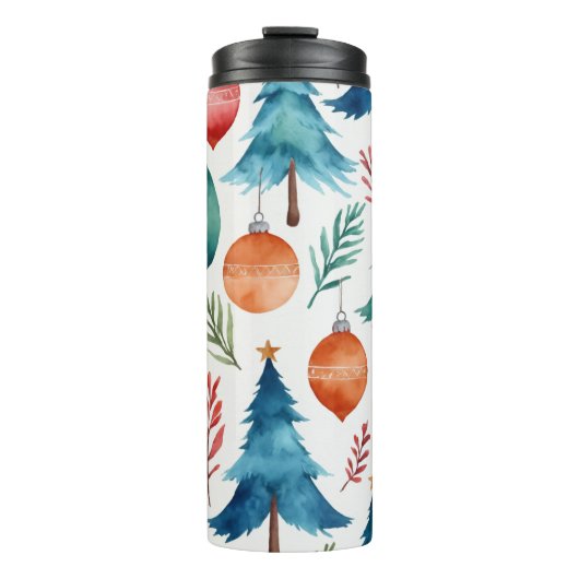 Bouteilles Isothermes Motif d'arbre de Noël (Devant)