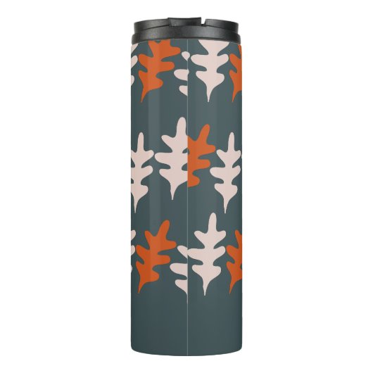 Bouteilles Isothermes Motif d'art Abstrait bleu gris orange personnalisé (Dos)