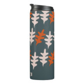 Bouteilles Isothermes Motif d'art Abstrait bleu gris orange personnalisé (Tourné sur la droite)