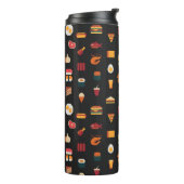 Bouteilles Isothermes Motif d'art en pixel sans soudure, textures de tis (Tourné sur la gauche)