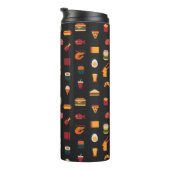 Bouteilles Isothermes Motif d'art en pixel sans soudure, textures de tis (Tourné sur la droite)