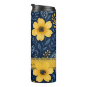 Bouteilles Isothermes Motif d'art floral méditerranéen élégant (Tourné sur la droite)