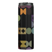 Bouteilles Isothermes Motif d'art Turquoise bleu violet noir (Dos)