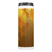 Bouteilles Isothermes Motif d'automne avec feuilles d'érable en chute et (Dos)
